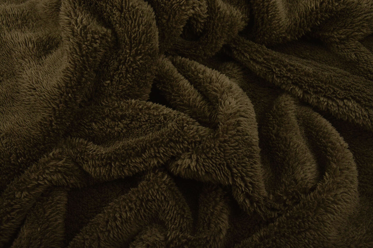 Knitted Jogging, Fur Melange Army Green Knitted Jogging, Fur Melange Army Green