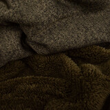 Knitted Jogging, Fur Melange Army Green