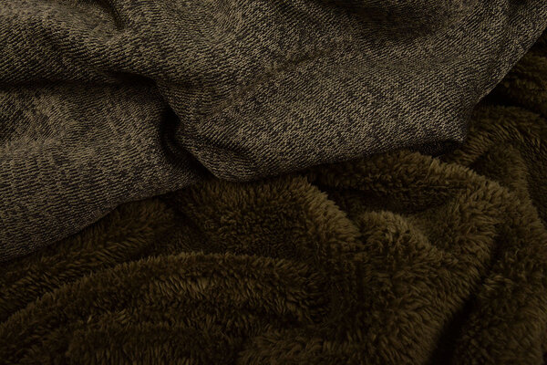 De Punto Tejido de Sudadera, Pelo Jaspeado Army Verde