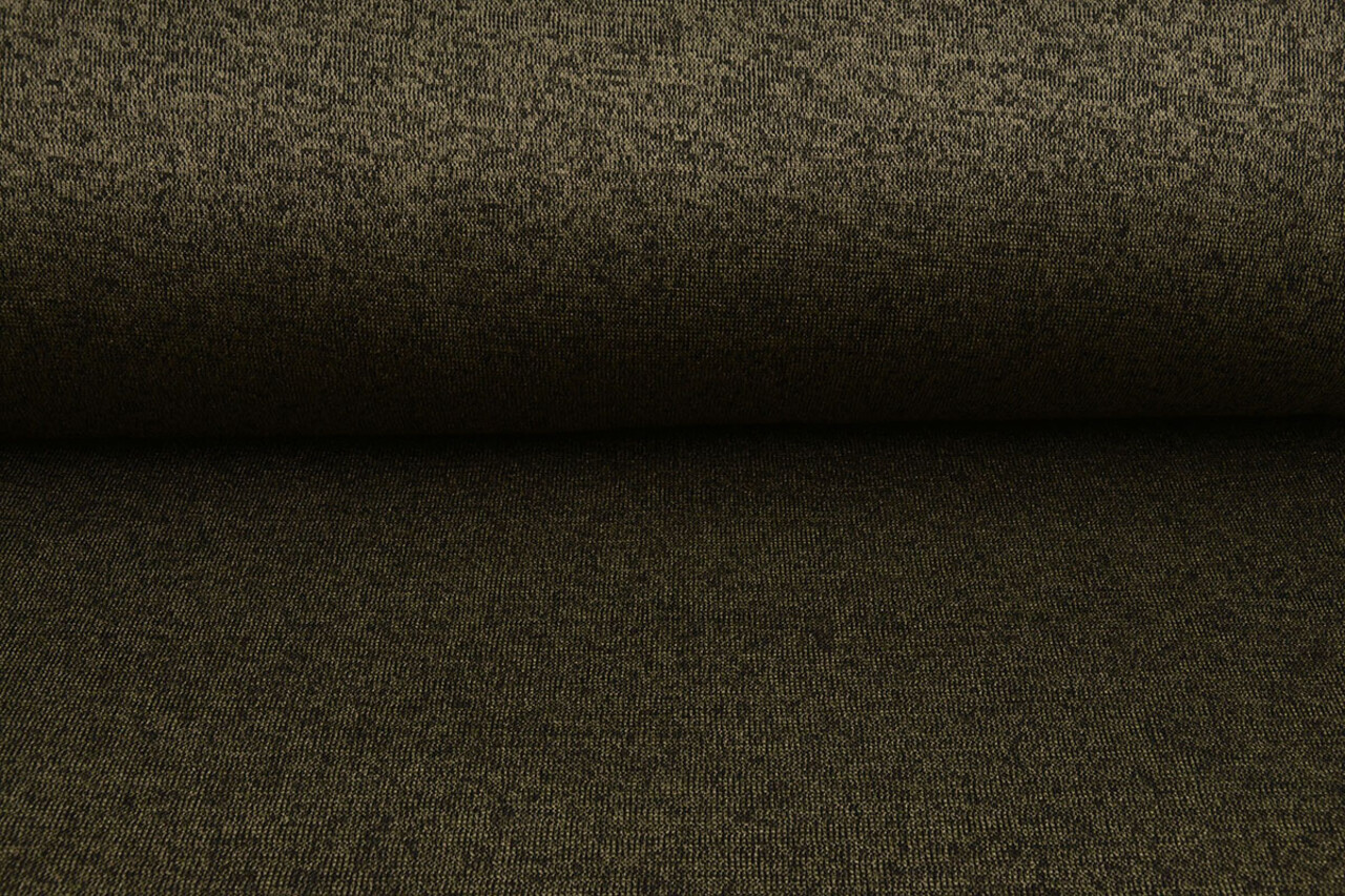 Knitted Jogging, Fur Melange Army Green Knitted Jogging, Fur Melange Army Green