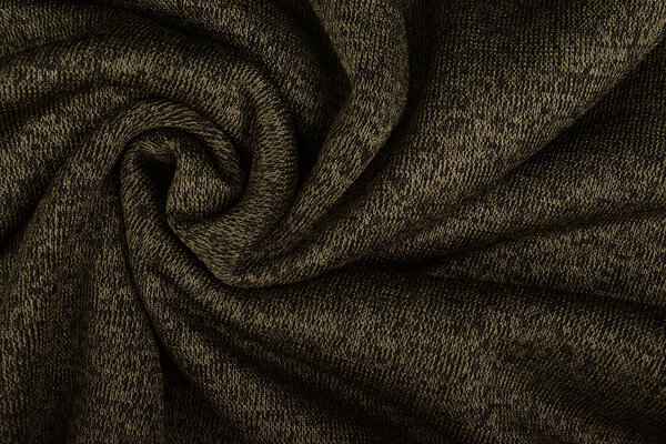 Sweatstoff Gestrickt, Bunt Melange Armeegrün Sweatstoff Gestrickt, Bunt Melange Armeegrün