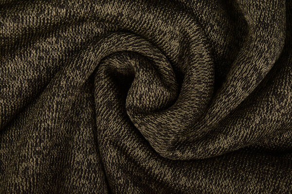 Sweatstoff Gestrickt, Bunt Melange Armeegrün Sweatstoff Gestrickt, Bunt Melange Armeegrün