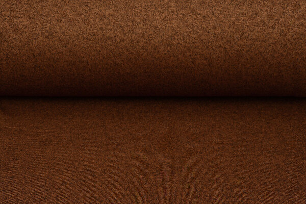 Sweatstoff Gestrickt, Bunt Melange Brique Sweatstoff Gestrickt, Bunt Melange Brique