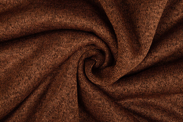 Tricoté Sweat, Fourrure Melange Brique