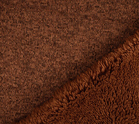 Sweatstoff Gestrickt, Bunt Melange Brique Sweatstoff Gestrickt, Bunt Melange Brique