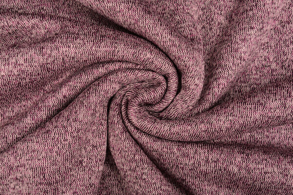 Sweatstoff Gestrickt, Bunt Melange Alpenveilchen Rosa