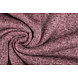 De Punto Tejido de Sudadera, Pelo Jaspeado Ciclamen Rosa De Punto Tejido de Sudadera, Pelo Jaspeado Ciclamen Rosa