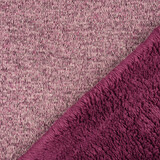 A Maglia Felpa, Pelliccia Mélange Ciclamino Rosa A Maglia Felpa, Pelliccia Mélange Ciclamino Rosa