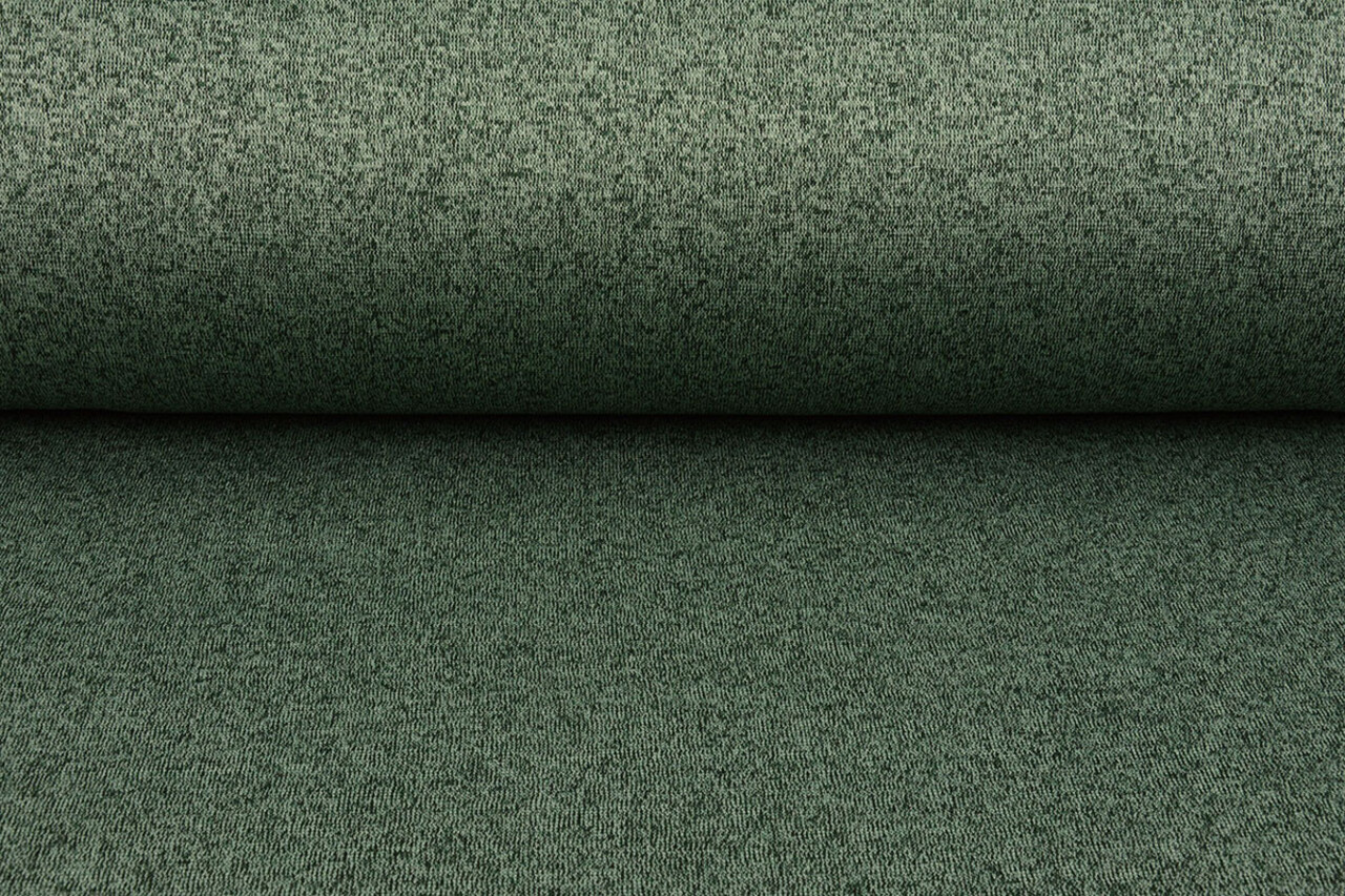 Knitted Jogging, Fur Melange Dark Green Knitted Jogging, Fur Melange Dark Green