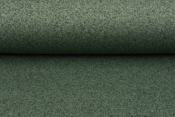 A Maglia Felpa, Pelliccia Mélange Verde Scuro A Maglia Felpa, Pelliccia Mélange Verde Scuro