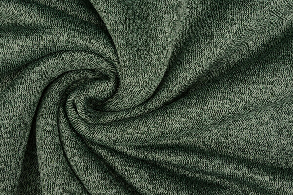 A Maglia Felpa, Pelliccia Mélange Verde Scuro A Maglia Felpa, Pelliccia Mélange Verde Scuro