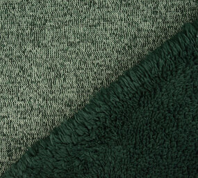 Sweatstoff Gestrickt, Bunt Melange Dunkel Grün Sweatstoff Gestrickt, Bunt Melange Dunkel Grün