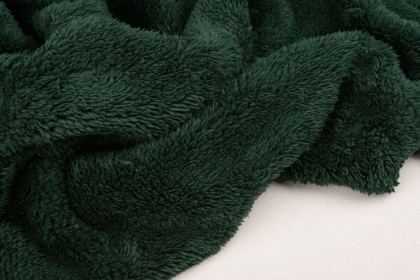 A Maglia Felpa, Pelliccia Mélange Verde Scuro A Maglia Felpa, Pelliccia Mélange Verde Scuro