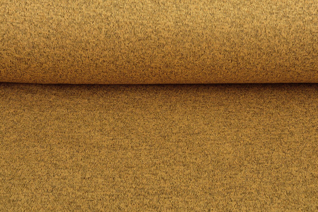 Gebreide Jogging, Bont Melange Oker Geel Gebreide Jogging, Bont Melange Oker Geel