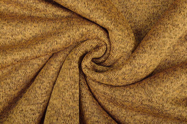 Knitted Jogging, Fur Melange Ocher Yellow Knitted Jogging, Fur Melange Ocher Yellow