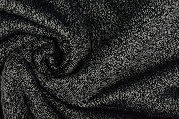 Sweatstoff Gestrickt, Bunt Melange Dunkelgrau Sweatstoff Gestrickt, Bunt Melange Dunkelgrau