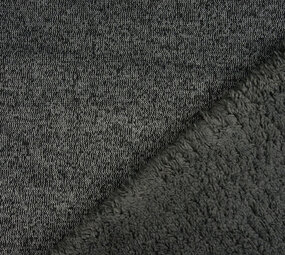 Sweatstoff Gestrickt, Bunt Melange Dunkelgrau Sweatstoff Gestrickt, Bunt Melange Dunkelgrau