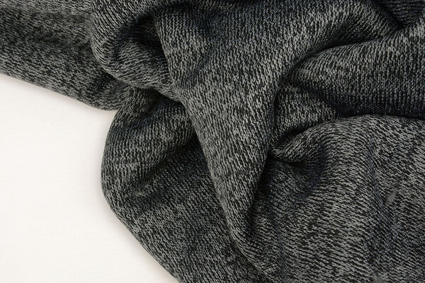 Knitted Jogging, Fur Melange Dark Grey Knitted Jogging, Fur Melange Dark Grey