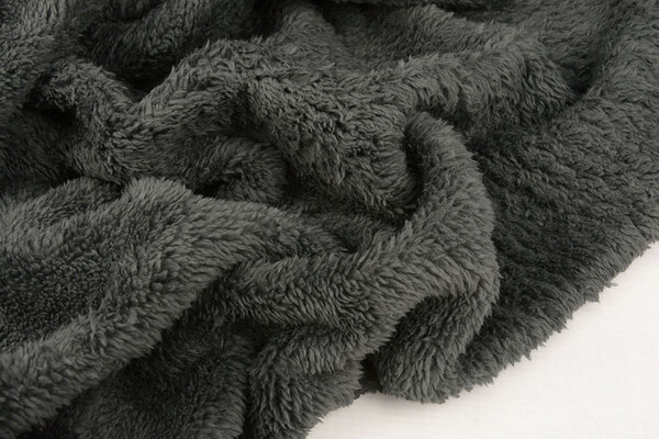 De Punto Tejido de Sudadera, Pelo Jaspeado Gris Oscuro De Punto Tejido de Sudadera, Pelo Jaspeado Gris Oscuro