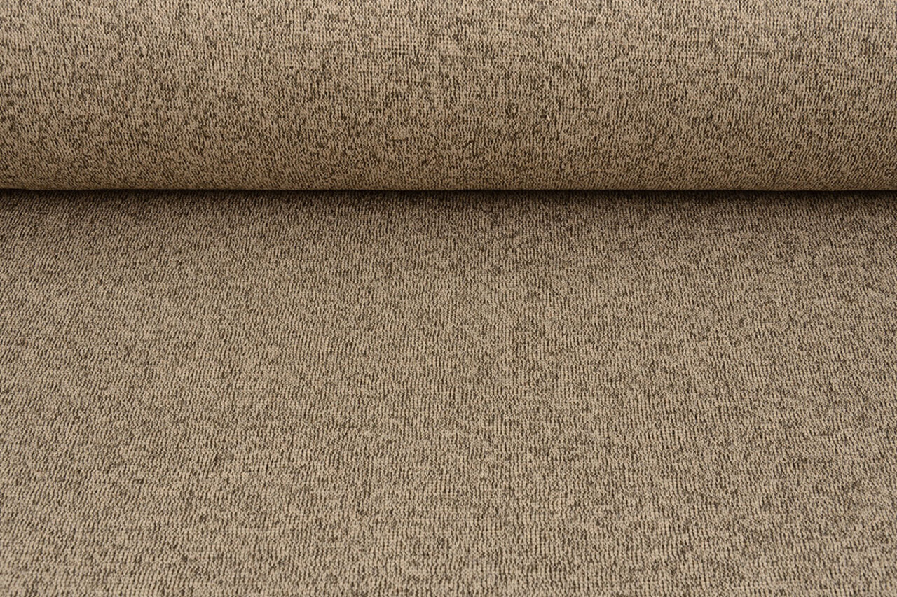 Knitted Jogging, Fur Melange Taupe Knitted Jogging, Fur Melange Taupe