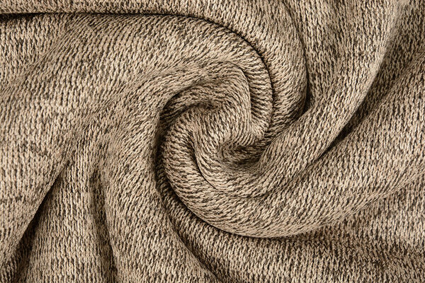 Sweatstoff Gestrickt, Bunt Melange Taupe Sweatstoff Gestrickt, Bunt Melange Taupe
