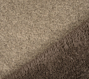 Sweatstoff Gestrickt, Bunt Melange Taupe