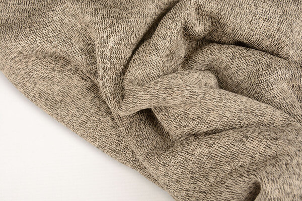 Sweatstoff Gestrickt, Bunt Melange Taupe Sweatstoff Gestrickt, Bunt Melange Taupe