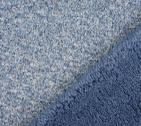 Sweatstoff Gestrickt, Bunt Melange Jeans Sweatstoff Gestrickt, Bunt Melange Jeans