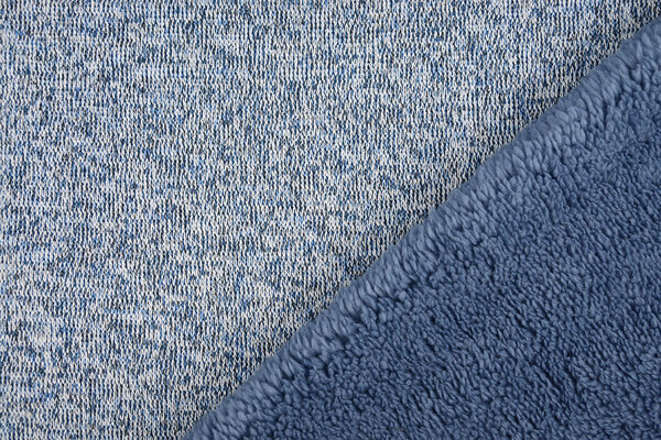 A Maglia Felpa, Pelliccia Mélange Denim A Maglia Felpa, Pelliccia Mélange Denim