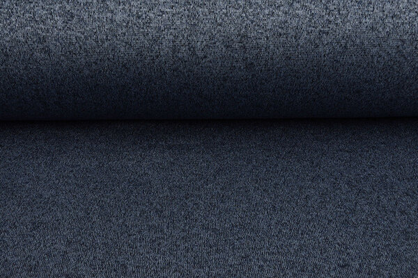 Knitted Jogging, Fur Melange Navy Blue Knitted Jogging, Fur Melange Navy Blue