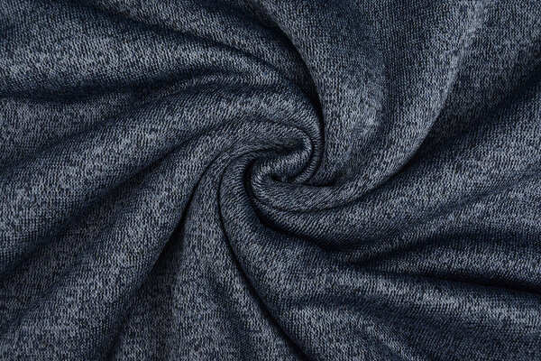 Sweatstoff Gestrickt, Bunt Melange Marineblau Sweatstoff Gestrickt, Bunt Melange Marineblau