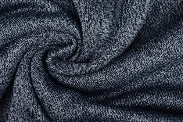 A Maglia Felpa, Pelliccia Mélange Blu Navy A Maglia Felpa, Pelliccia Mélange Blu Navy