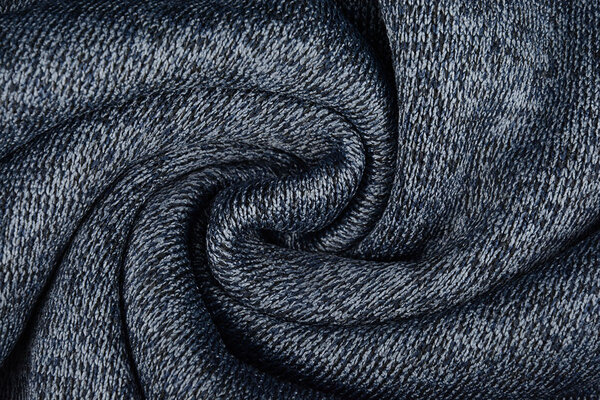 Sweatstoff Gestrickt, Bunt Melange Marineblau Sweatstoff Gestrickt, Bunt Melange Marineblau