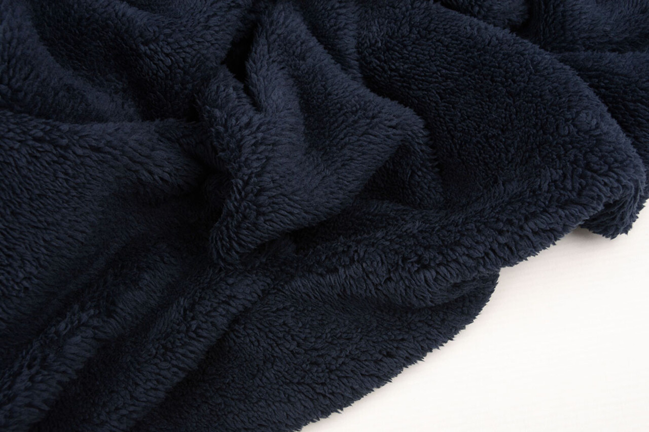 Knitted Jogging, Fur Melange Navy Blue Knitted Jogging, Fur Melange Navy Blue