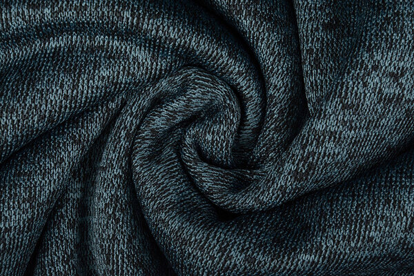 Knitted Jogging, Fur Melange Petrol Knitted Jogging, Fur Melange Petrol