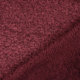 Knitted Jogging, Fur Melange Wine Red