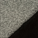 De Punto Tejido de Sudadera, Pelo Jaspeado Negro Gris De Punto Tejido de Sudadera, Pelo Jaspeado Negro Gris