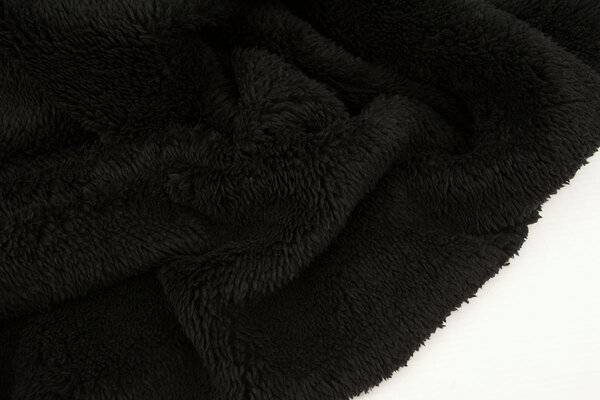 A Maglia Felpa, Pelliccia Mélange Nero Grigio A Maglia Felpa, Pelliccia Mélange Nero Grigio