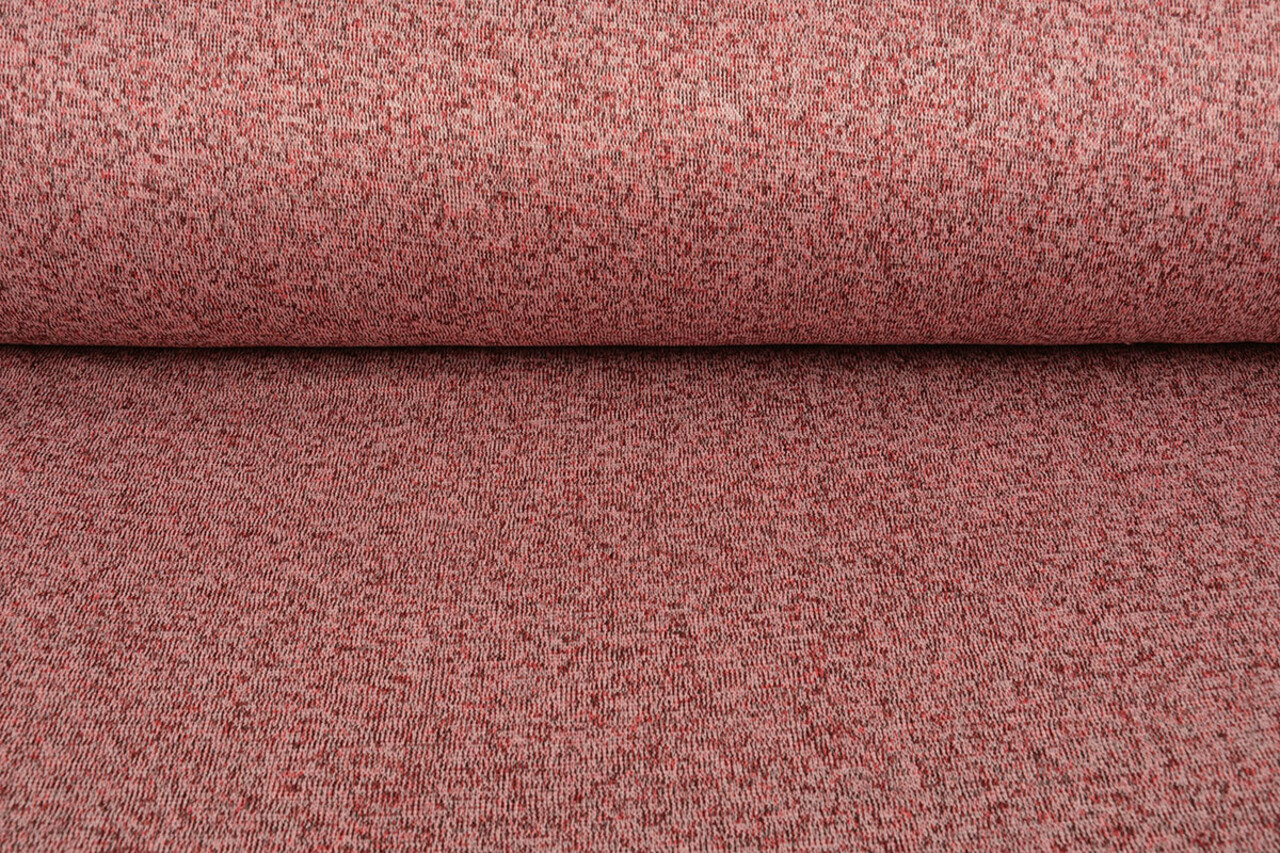 Knitted Jogging, Fur Melange Red Knitted Jogging, Fur Melange Red