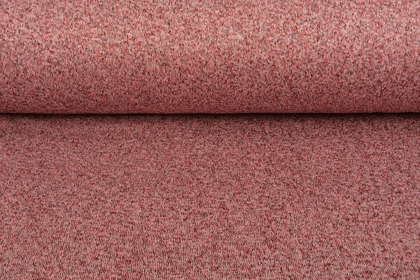A Maglia Felpa, Pelliccia Mélange Rosso A Maglia Felpa, Pelliccia Mélange Rosso