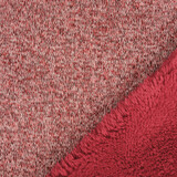 A Maglia Felpa, Pelliccia Mélange Rosso A Maglia Felpa, Pelliccia Mélange Rosso