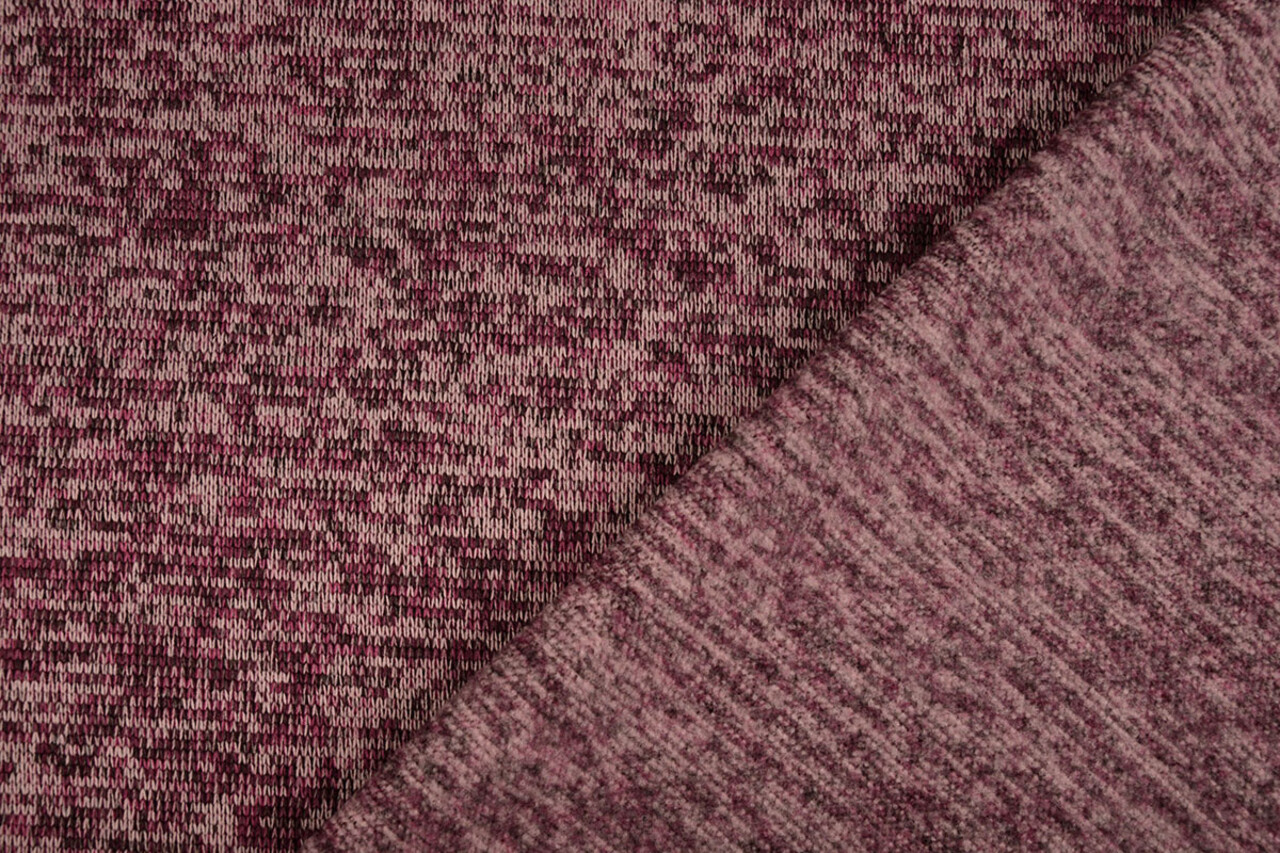 Strickfleece 3-Tone Alpenveilchen Rosa