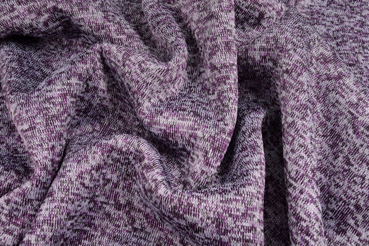 Polaire Tricotée 3 Tons Violet Polaire Tricotée 3 Tons Violet