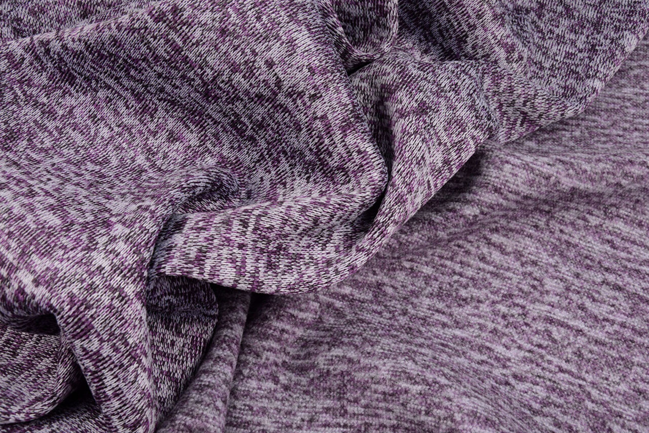 Polaire Tricotée 3 Tons Violet Polaire Tricotée 3 Tons Violet