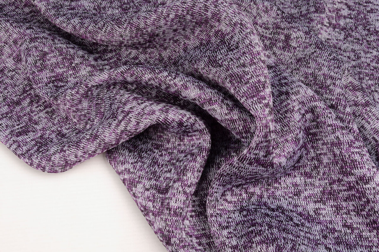 Polaire Tricotée 3 Tons Violet Polaire Tricotée 3 Tons Violet