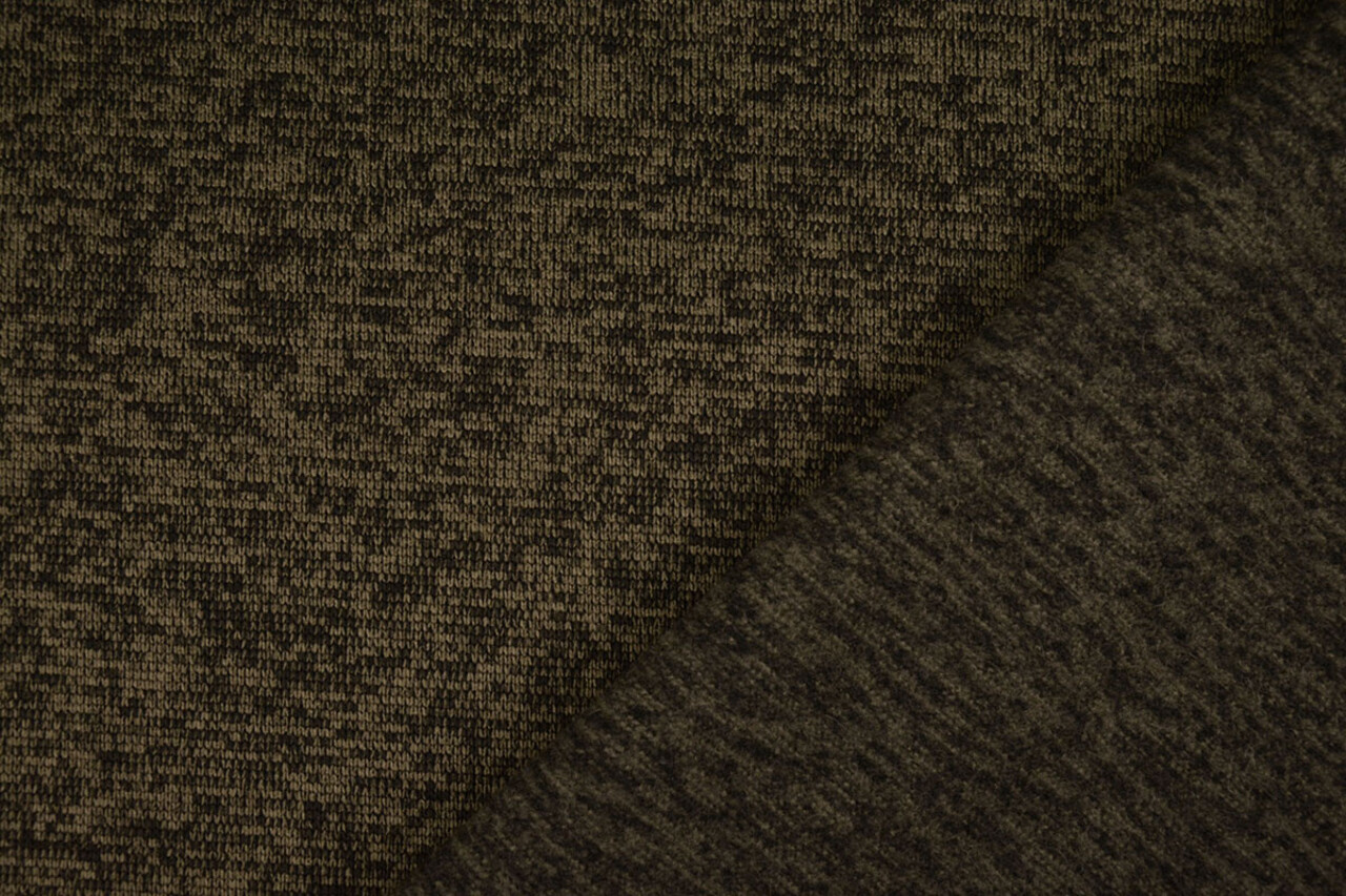 Strickfleece 3-Tone Armeegrün Strickfleece 3-Tone Armeegrün