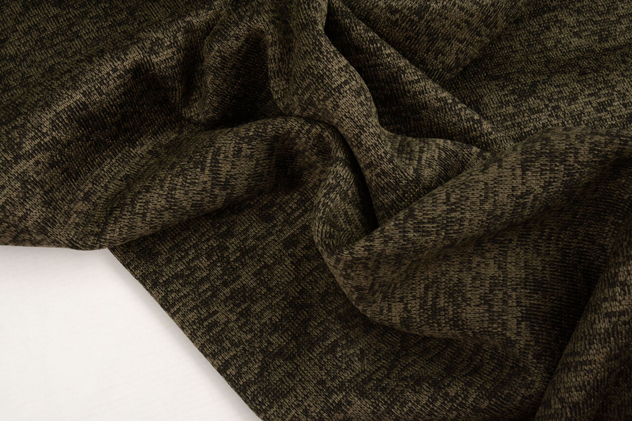 Gebreide Fleece 3-Tone  Army Groen