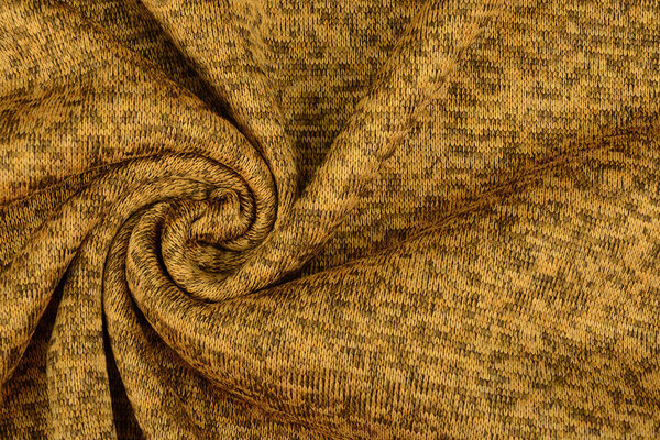 Knitted Fleece 3-Tone Ocher Yellow Knitted Fleece 3-Tone Ocher Yellow