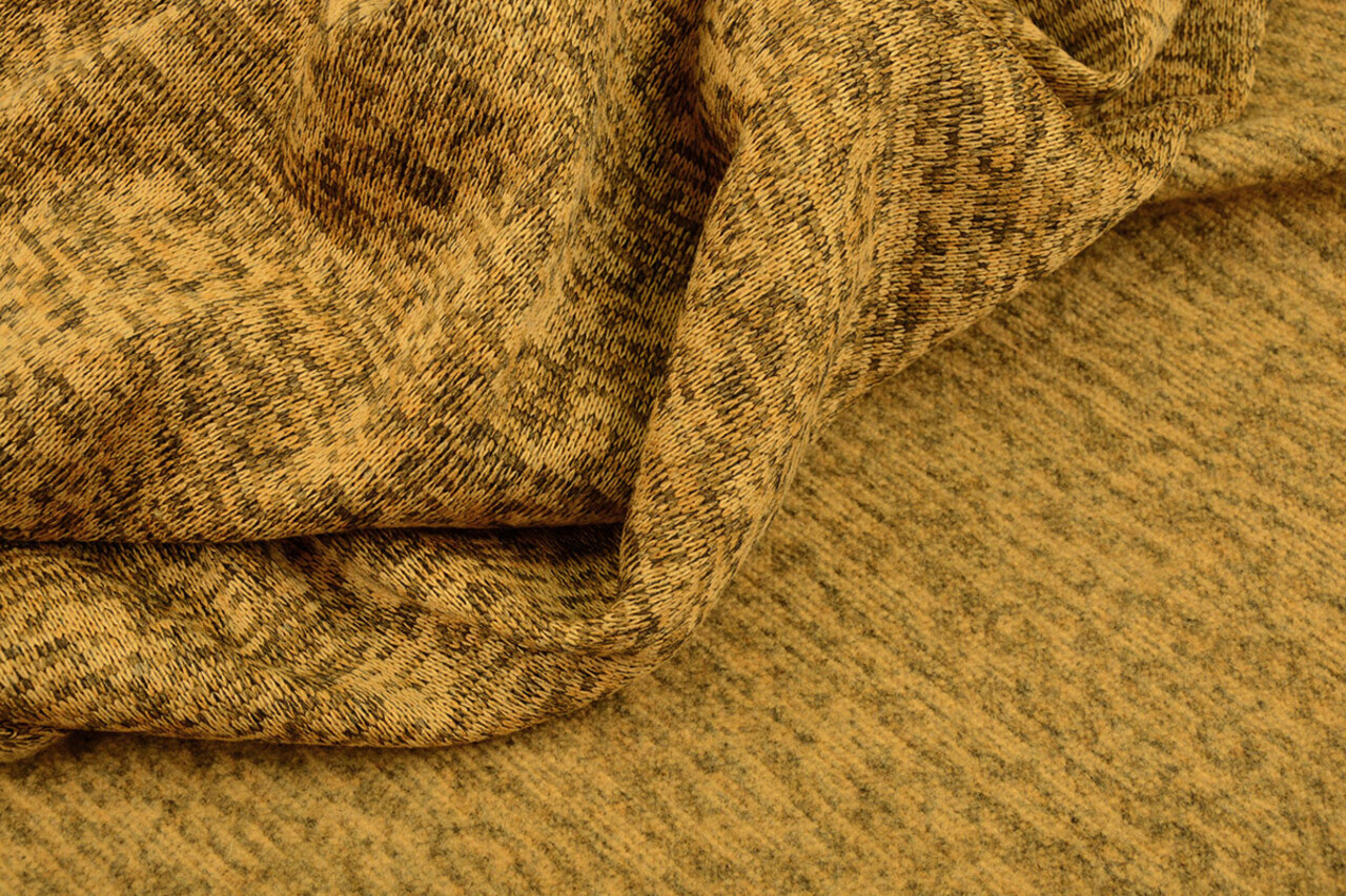 Gebreide Fleece 3-Tone Oker Geel Gebreide Fleece 3-Tone Oker Geel