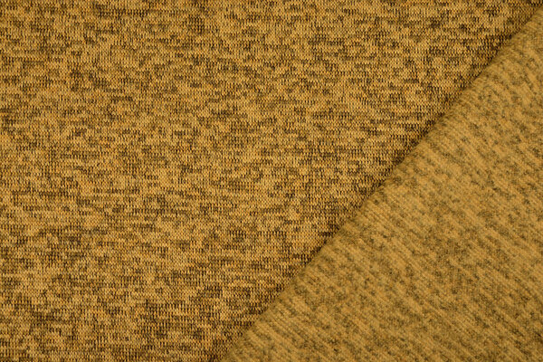 Knitted Fleece 3-Tone Ocher Yellow Knitted Fleece 3-Tone Ocher Yellow